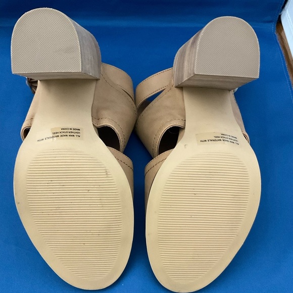 Dolce Vita Sandals Tan Brista Open Toe Block Leather Heel Slingback Women’s Sz… - Picture 6 of 7